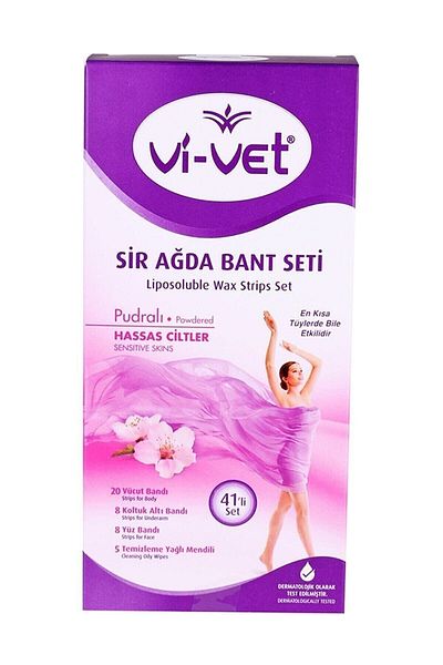 Vi-vet Wax Banti for Sensitive Skin 41 Pieces Set x 2 Boxes