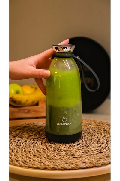 Genel Markalar Tritan Pro Taşınabilir Şarjlı Smoothie Blender, Blendnow Pro (500ML) 2 Yıl İthalatçı Garantili Siya