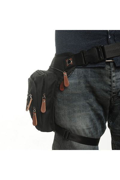 SEVENTEEN Men's Bag Biker Waist Leg Tie Adjustable