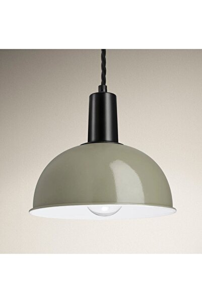 ASR Metal Dekoratif Yeşil / Grimsi Yeşil Mantar Sarkıt Aydınlatma