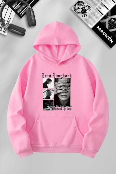 macklin Jeon Jungkook BTS Unisex Hooded Sweatshirt - Custom Design, Printed