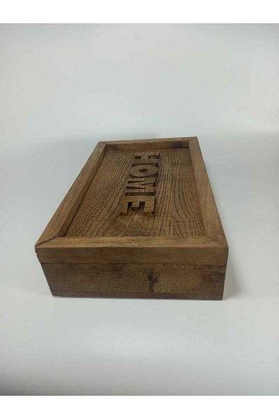 ProffArt 25X15 Seasoning Box - Wooden Design, Knitted Lid and Dowry Box