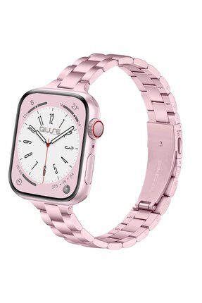 QUSE Apple Watch Seri 9 8 7 6 5 4 3 41mm 40mm 38mm Uyumlu nce Uc Bakla Paslanmaz Celik Kordon Pembe Fiyat Yorumlar Trendyol