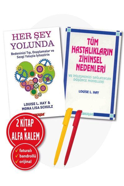 Akaşa Yayınları LOUİSE L. HAY 2 KİTAP SET/ Her Şey Yolunda+ Tüm Hastalıkların...