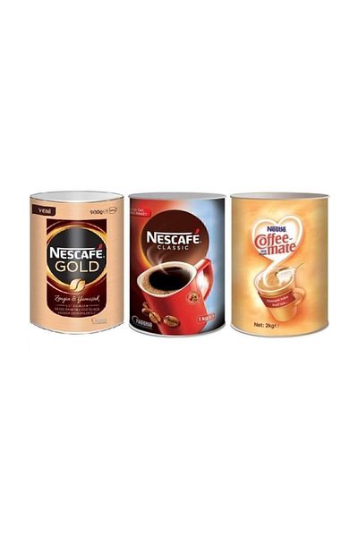Nescafe Nestle Gold 900 G + Classic 1 Kg + Coffee Mate 2 Kg