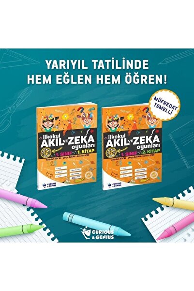 Curious&Genius Ilkokul Akıl Ve Zeka Oyunları 1.sınıf Seti