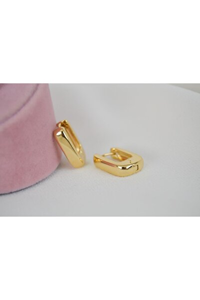 ATELİER GİZEM Xuping kadın kararmaz gold çelik halka küpe