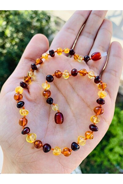 Kehribarkolyecimm Sertifikalı bebek diş kolyesi