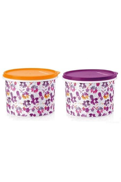 Tupperware Cylinder Storage Container 1.1 lt Refrigerator Storage Trc Purple Hsgl