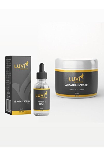 Luvi LUVİ ARNAVUT KREMİ VE C VİTAMİNİ SERUMU 2'Lİ AYDINLATICI SET (50ML+30ML)
