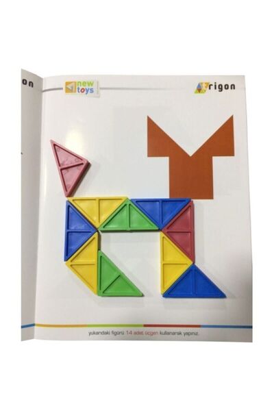 NewToys New Toys Trigon Oyunu Akıl Zeka Oyun Gelişmiş Tangram 3 Kitapçıklı