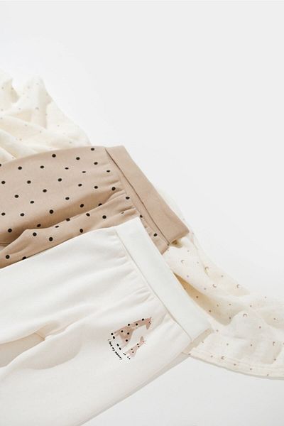 BabyCosy Organic Giraffe Patterned 2-Piece Trousers with Booties