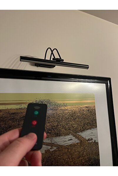 avolux Uzaktan Kumandalı Şarjlı Duvar Aplik Renk Siyah - 35 Cm