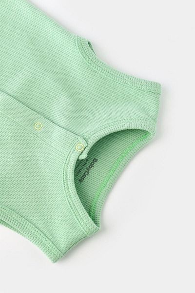 BabyCosy Organic Waffle Strap Jumpsuit