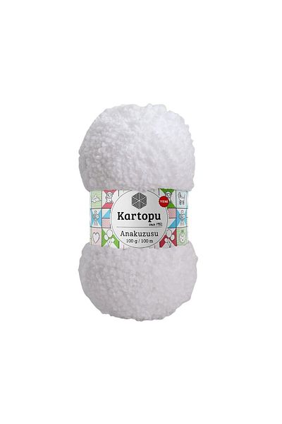 Kartopu Anakuzusu K010 Λευκό Πλεκτό Νήμα