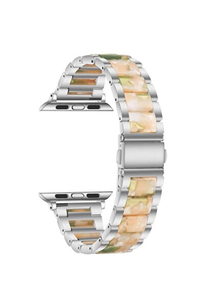 Quse Apple Watch 41mm/40mm/38mm & Series 10/11 42mm ile Uyumlu Seramik Metal ...