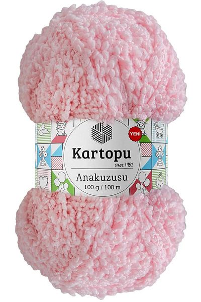 Kartopu Baby Pink Pendulum 100% Polyester Πλεκτό Χειροποίητο - K768