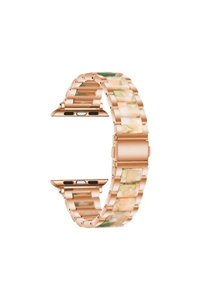 Quse Apple Watch 41mm/40mm/38mm & Series 10/11 42mm ile Uyumlu Seramik Metal ...