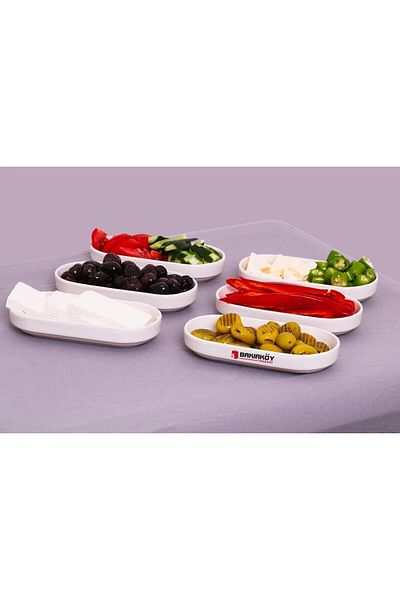BAKIRKÖY PAZARI 1st Class Ceramic 6 Piece Raft 17x8x3cm Eskil