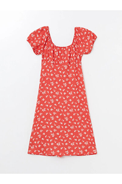 LC Waikiki LCWAIKIKI kismama ruha - U-nyakú, virágos rövid ujjú