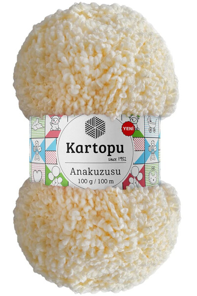 Kartopu Anakuzusu %100 Polyester El Örgü Ipi K025 Krem