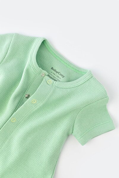 BabyCosy Csyw1013 Model Organic Short Sleeve Jumpsuit