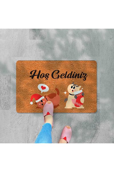 M&H Quality Welcome DIgItal PrInted Hooded Mat - MultI-purpose Indoor and Outdoor Door