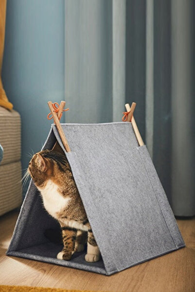 Nurnivus Maya Cat Play Tent - Cat and Small Dog Bed with Pet Cushions