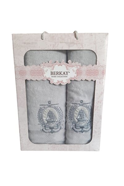 Altın Kuğu Set of 2 Berkay Towels - 70x140cm and 50x90cm