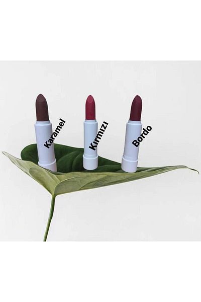 DOĞAL ŞİFA MARKET Red Natural Lipstick - Moisturizing and Nourishing Effect, from Renewable Raw Materials