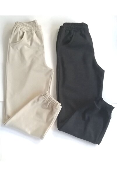 TONTİŞLER BEBEK VE ÇOCUK GİYİM Okul Eşofman Altı 2 Adet Kışlık Şardonlu Pamuk...