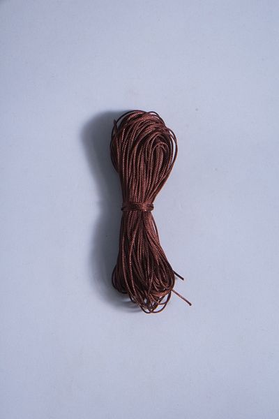 Eskişehir hobi sanat 1 mm 20 μέτρα Elegan καφέ χρώμα Σκάλισμα αλεξίπτωτου Macrame Βραχιόλι Σχοινί Κολιέ Κοσμήματα Σχεδιασμός Σχοινί