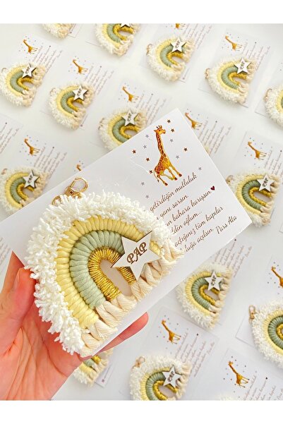 Makromebaby Makrome Gökkuşağı Magnet Veya Anahtalık