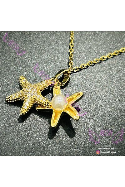 Neon Takı by Atalay Sensitivity Tag and Stainless Steel Necklace