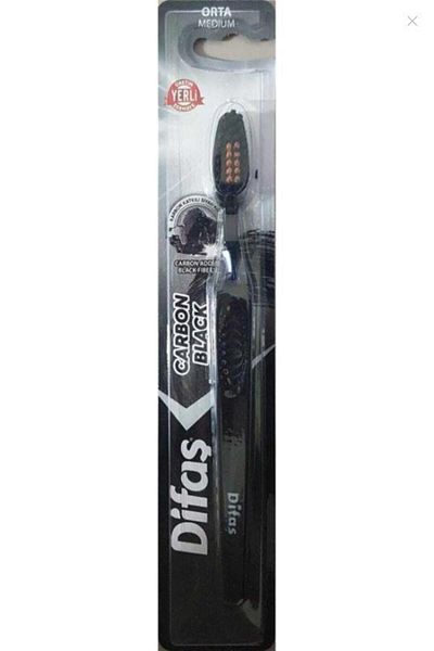Difaş Carbon Black Single Toothbrush