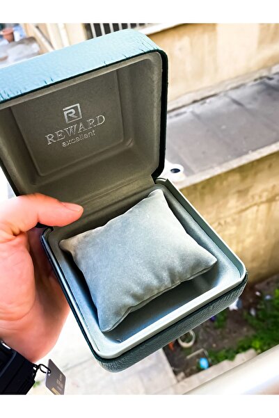 Reward Automatic Black Leather Cord Men's Wristwatch with Bracelet Gift