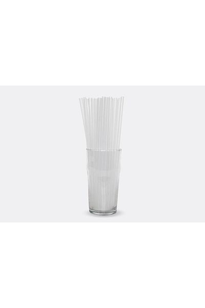 Bursa Pipet Transparent Natural 100 Pieces Frozen Cocktail Straws