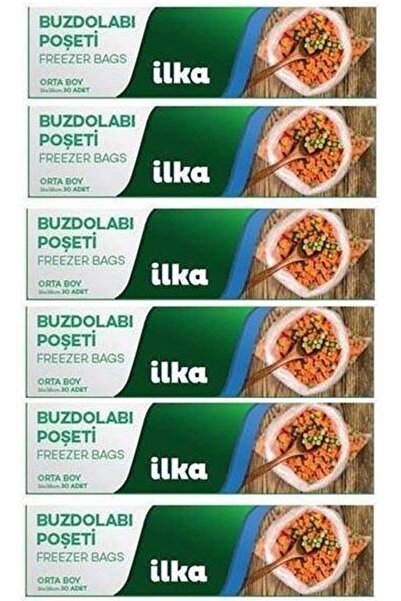 İLKA PLASTİK حقيبة ثلاجة أولى متوسطة الحجم - × 6 قطع