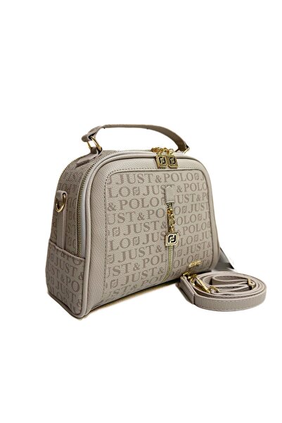 Just Polo حقيبة يد وكتف نسائية بلون الحجر