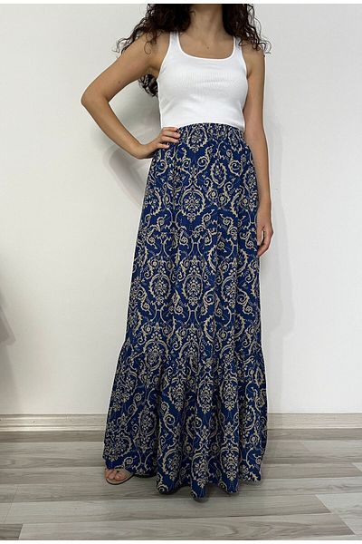 520CK Viscose Women's Skirt - Frilly Long Hijab Design