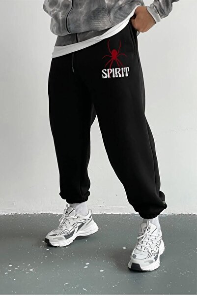 LYNX TACTİCAL Unisex Spirit Printed 2rope Raised Winter Sweatpants