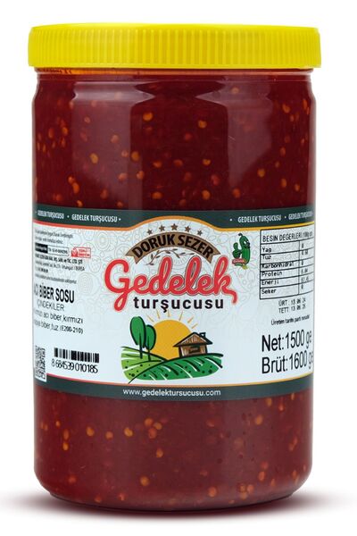 MEHMET SEZER TURŞULARI Gedelek Turşucusu Acı Biber Sosu 1500 gram