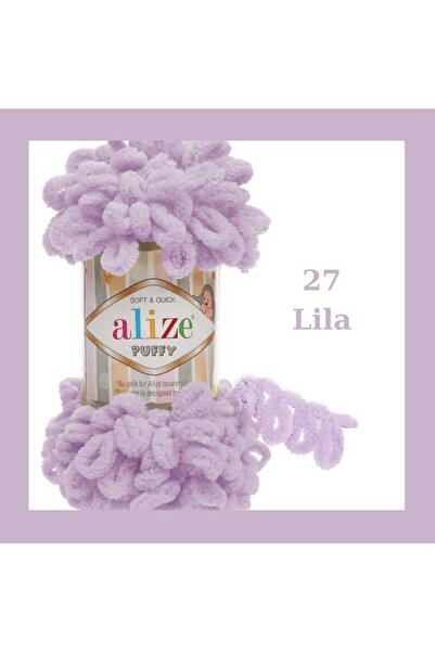 Alize Puffy El Örgü Ipliği Büyük Ilmek (TEKLİ)- 100 Gr. 9 Mt. Parmak Ipi, Battaniye Ipi
