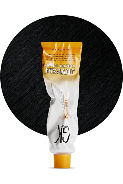 GK HAIR Juvexin Cream Color Gkhair Saç Boyası 100 ml 1 Siyah