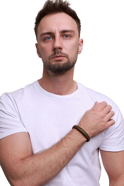 Heideman Herrenarmband Lederarmband Enno casual