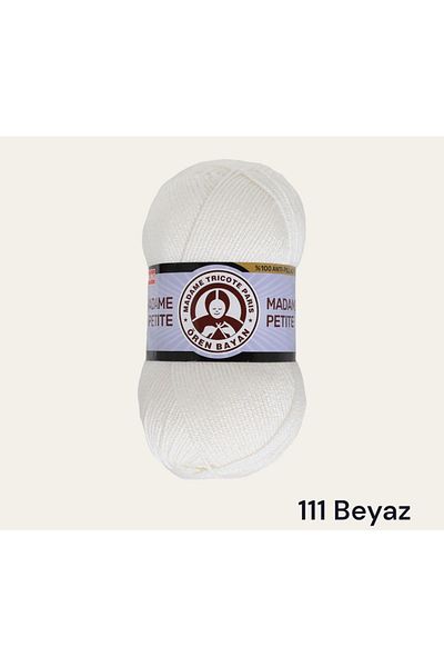 Ören Bayan مادام بيتيت مضاد للوبر 122 أبيض، (100 غرام. 250 طن. 100% أكريليك) سترة، سترة، شال، خيوط الحياكة