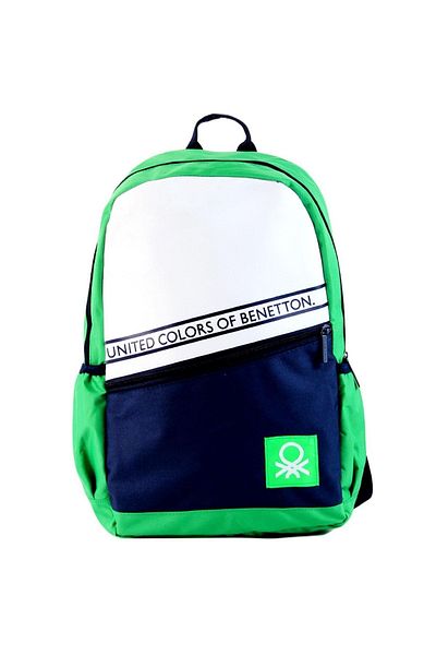 Benetton Rucsac școlar cu compartiment pentru laptop și 2 compartimente (76042)