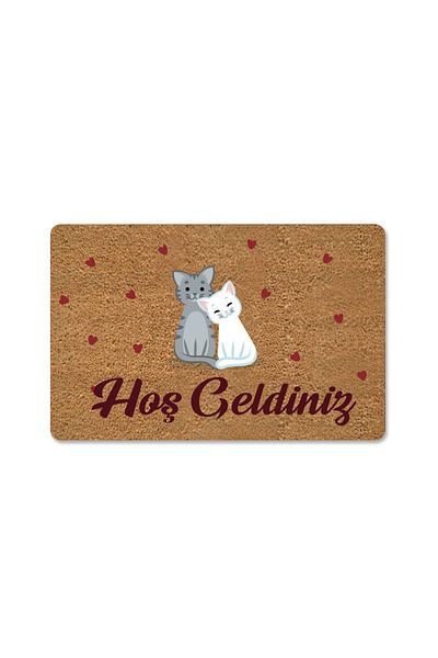 M&H Quality Coco Look Kittens Decorative Mat - Outside Door and Indoor Themed