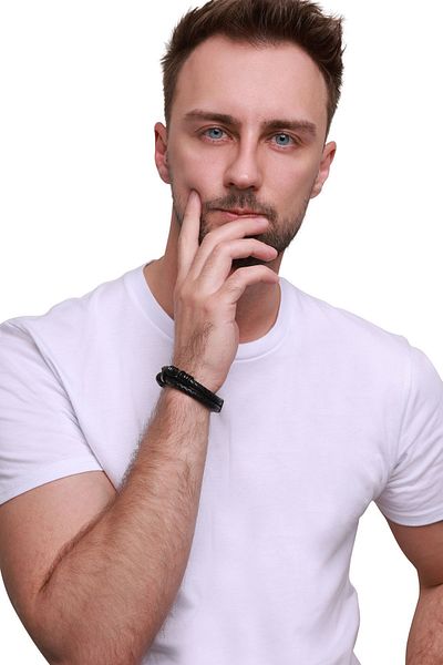 Heideman Herrenarmband Lederarmband Luca casual
