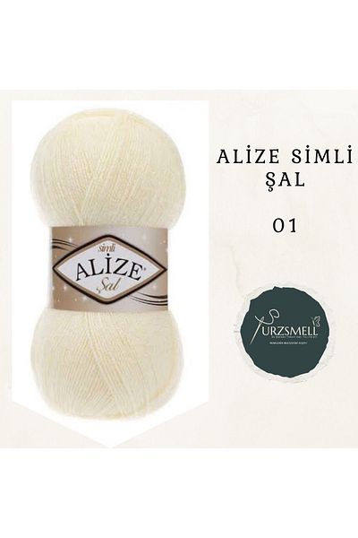 Alize Shawl Glitter Hand Knitting Thread (Single) 100 Gr460 MtClassic Knitting Thread, Cardigan, Booties, Sweater, Vest Knitting Thread